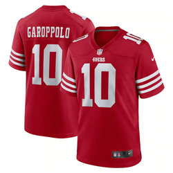 Nike San Francisco 49ers #10 Jimmy Garoppolo Red 2022 Vapor Untouchable Authentic Stitched NFL Jerseys