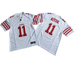 Nike San Francisco 49ers #11 Brandon Aiyuk White 2023 F.U.S.E Authentic Stitched NFL Jersey