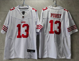Nike San Francisco 49ers #13 Brock Purdy White 2023 F.U.S.E. Vapor Untouchable Stitched Football Jersey