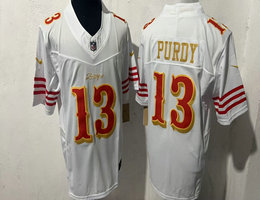 Nike San Francisco 49ers #13 Brock Purdy White Rivalries Stitched Football Jersey