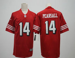 Nike San Francisco 49ers #14 Ricky Pearsall Red Throwback 2024 Draft Vapor Untouchable Football Jersey