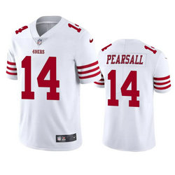 Nike San Francisco 49ers #14 Ricky Pearsall White 2024 Draft F.U.S.E Football Jersey