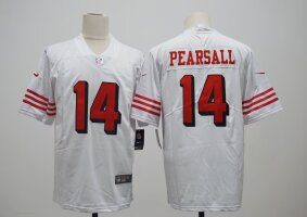Nike San Francisco 49ers #14 Ricky Pearsall White Throwback 2024 Draft Vapor Untouchable Football Jersey