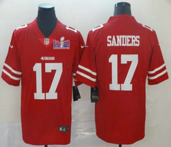 Nike San Francisco 49ers #17 Emmanuel Sanders Red With 2024 Super Bowl (LVIII ) patch Jersey
