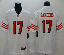 Nike San Francisco 49ers #17 Emmanuel Sanders White the number have the black outline NFL jersey