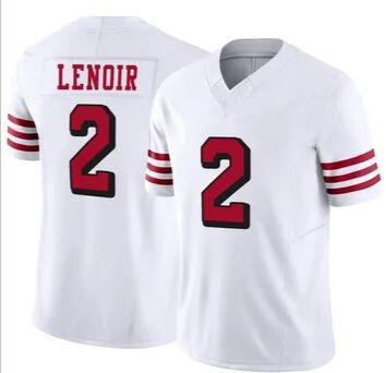 Nike San Francisco 49ers #2 Deommodore Lenoir White Throwback Vapor Untouchable Authentic Stitched NFL Jersey