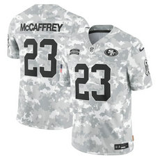 Nike San Francisco 49ers #23 Christian McCaffrey 2024 Salute to Service Authentic Stitched NFL Jersey