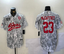 Nike San Francisco 49ers #23 Christian McCaffrey 2024 Salute to Service Joint baseball Jersey