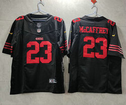 Nike San Francisco 49ers #23 Christian McCaffrey Black 2023 F.U.S.E. Vapor Untouchable Stitched Football Jersey