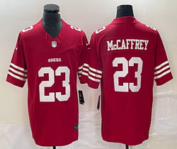Nike San Francisco 49ers #23 Christian McCaffrey Red 2023 F.U.S.E Authentic Stitched NFL Jersey