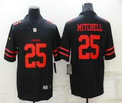 Nike San Francisco 49ers #25 Elijah Mitchell Black Vapor Untouchable Authentic Stitched NFL Jersey