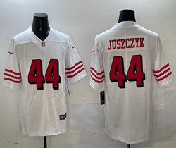 Nike San Francisco 49ers #44 Kyle Juszczyk White the number have the black outline jersey