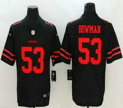 Nike San Francisco 49ers #53 NaVorro Bowman Black Vapor Untouchable With Team Patch Authentic Stitched NFL Jersey