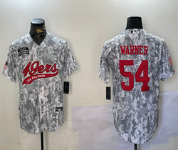 Nike San Francisco 49ers #54 Fred Warner 2024 Salute to Service Joint baseball Jersey