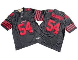 Nike San Francisco 49ers #54 Fred Warner Black 2023 F.U.S.E. Authentic Stitched NFL Jersey