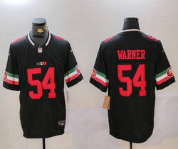 Nike San Francisco 49ers #54 Fred Warner Black 3(III) Authentic Stitched NFL jersey