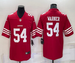 Nike San Francisco 49ers #54 Fred Warner Red 2022 Vapor Untouchable Authentic Stitched NFL Jersey