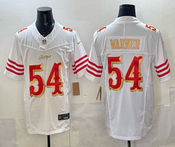 Nike San Francisco 49ers #54 Fred Warner White Rivalries Authentic stitched NFL jersey