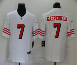 Nike San Francisco 49ers #7 Colin Kaepernick White have the black outline NFL jersey