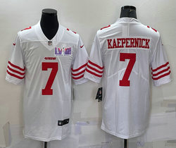 Nike San Francisco 49ers #7 Colin Kaepernick White With 2024 Super Bowl (LVIII ) patch Jersey