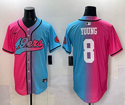 Nike San Francisco 49ers #8 Steve Young Joint MLB Jersey