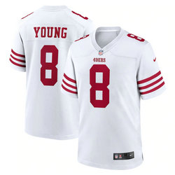 Nike San Francisco 49ers #8 Steve Young White 2022 Vapor Untouchable Authentic Stitched NFL Jerseys