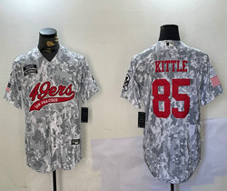 Nike San Francisco 49ers #85 George Kittle 2024 Salute to Service Joint baseball Jersey