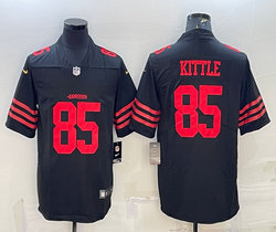 Nike San Francisco 49ers #85 George Kittle Black 2022 Vapor Untouchable Authentic Stitched NFL Jerseys