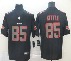 Nike San Francisco 49ers #85 George Kittle Black Impact Vapor Untouchable Authentic Stitched NFL jersey