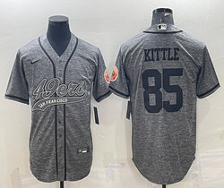 Nike San Francisco 49ers #85 George Kittle Hemp grey Joint Authentic Stitched baseball jersey