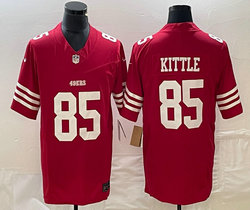Nike San Francisco 49ers #85 George Kittle Red 2023 F.U.S.E Authentic Stitched NFL Jersey