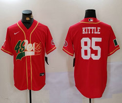 Nike San Francisco 49ers #85 George Kittle Red Mexico 2(II) Joint Authentic Stitched baseball jersey