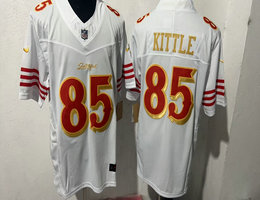 Nike San Francisco 49ers #85 George Kittle White Rivalries Stitched Football Jersey