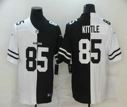Nike San Francisco 49ers #85 George Kittle White and Black Authentic stitched NFL jersey