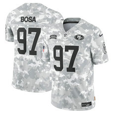 Nike San Francisco 49ers #97 Nick Bosa 2024 Salute to Service Authentic Stitched NFL Jersey