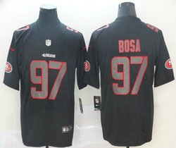 Nike San Francisco 49ers #97 Nick Bosa Black Impact Vapor Untouchable Authentic Stitched NFL jersey