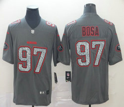 Nike San Francisco 49ers #97 Nick Bosa Gray Fashion Static Authentic Stitched NFL Jersey