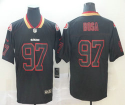 Nike San Francisco 49ers #97 Nick Bosa Lights Out Black Vapor Untouchable Authentic stitched NFL jersey