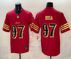 Nike San Francisco 49ers #97 Nick Bosa Red Rivalries Stitched Football Jersey