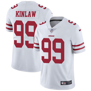 Nike San Francisco 49ers #99 Javon Kinlaw White Vapor Untouchable Authentic Stitched NFL Jerseys
