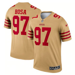 Nike San Francisco 49ers #99 Javon Kinlaw Yellow 2022 Inverted Legend Authentic Stitched NFL Jerseys