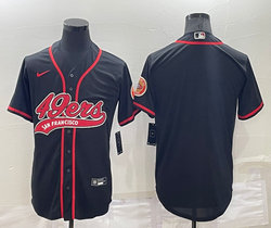 Nike San Francisco 49ers Blank Black Joint adults Authentic Stitched baseball jersey