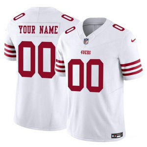 Nike San Francisco 49ers Custom White 2023 F.U.S.E Authentic Stitched NFL Jersey