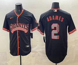 Nike San Francisco Giants #2 Willy Adames Black 2026 Stadium Authentic Stitched MLB Jersey