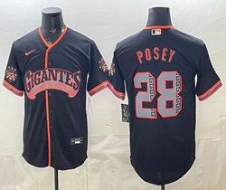 Nike San Francisco Giants #28 Buster Posey Black 2026 Stadium Authentic Stitched MLB Jersey