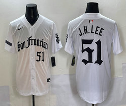 Nike San Francisco Giants #51 Jung Hoo Lee White 5(V) Joint MLB Jersey