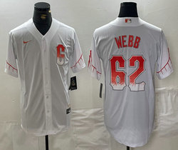 Nike San Francisco Giants #62 Logan Webb City Authentic Stitched MLB Jersey