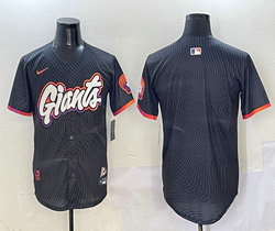 Nike San Francisco Giants Blank Black 2(II) Joint Authentic Stitched MLB Jersey