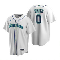 Nike Seattle Mariners #0 Mallex Smith White Game Authentic Stitched MLB jersey