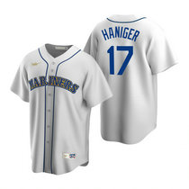 Nike Seattle Mariners #17 Mitch Haniger White Cooperstown Collection Game Authentic Stitched MLB jersey
